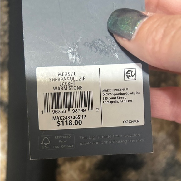 VRST Men's Black and Brown Sherpa Jacket - Picture 3 of 8